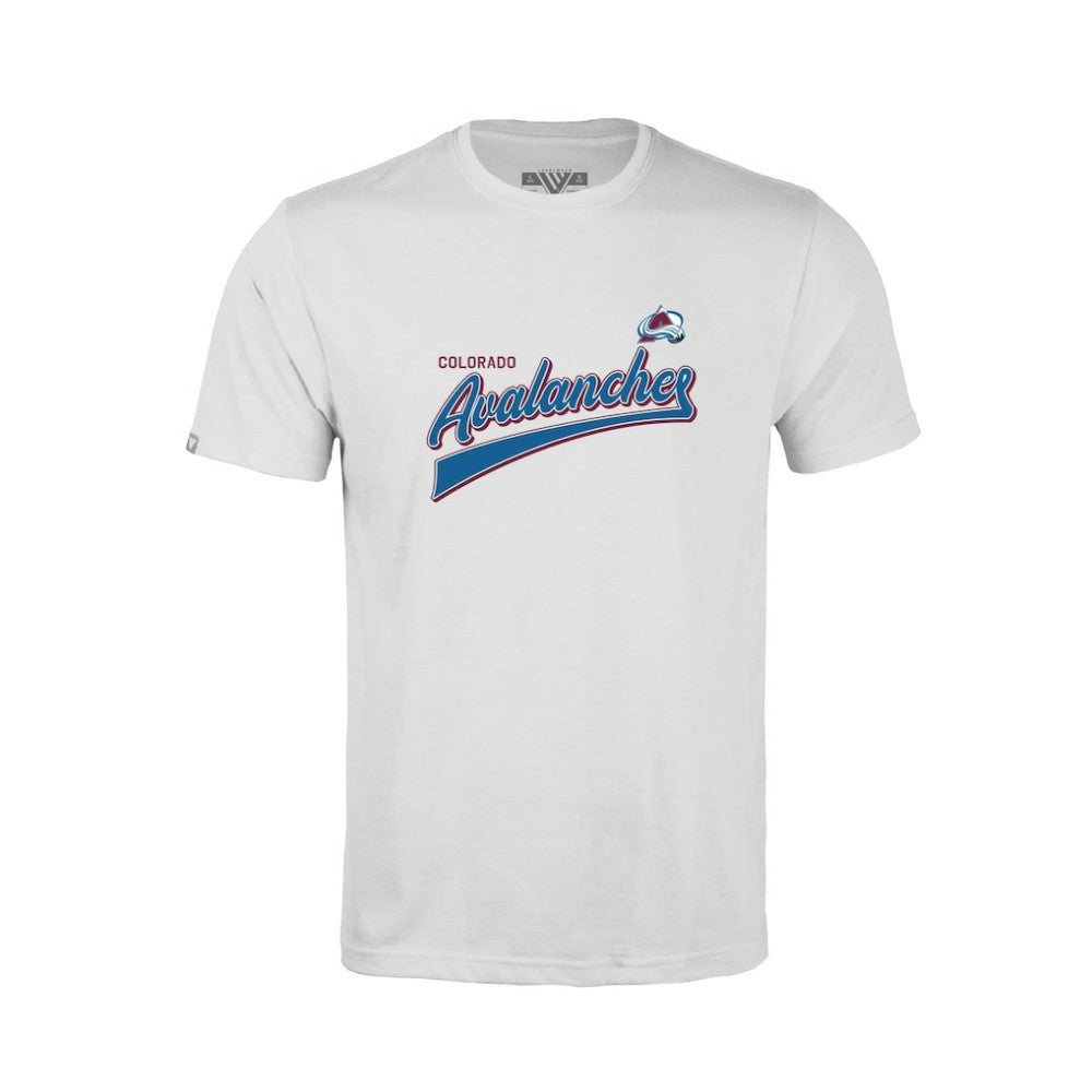 Colorado Avalanche Levelwear Youth Little Richmond Retro Script T-Shirt - NHL T-shirts