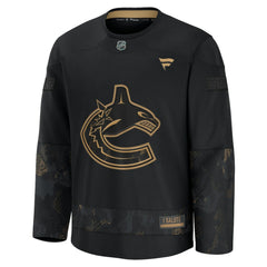 Vancouver Canucks Fanatics 2024 Military Appreciation Practice Jersey - NHL Jerseys