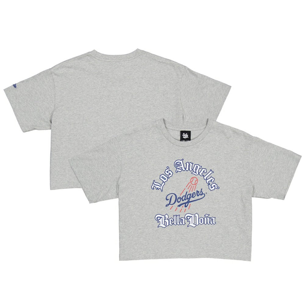 New Era Women's Bella Dona x Los Angeles Dodgers Boxy Crop T-Shirt - MLB T-shirts