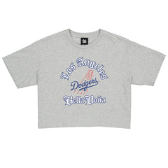 New Era Women's Bella Dona x Los Angeles Dodgers Boxy Crop T-Shirt - MLB T-shirts