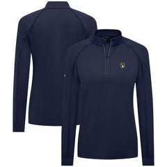 Milwaukee Brewers Levelwear Women's Kinetic Insignia Quarter-Zip Pullover - MLB Pullover
