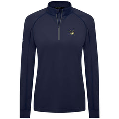Milwaukee Brewers Levelwear Women's Kinetic Insignia Quarter-Zip Pullover - MLB Pullover