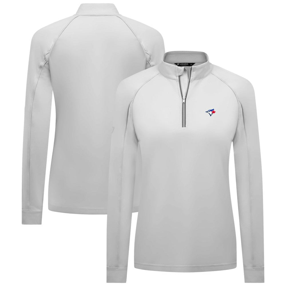 Toronto Blue Jays Levelwear Women's Kinetic Insignia Quarter-Zip Pullover - MLB Pullover