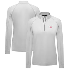 Cincinnati Reds Levelwear Women's Kinetic Insignia Quarter-Zip Pullover - MLB Pullover