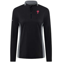 Philadelphia Phillies Levelwear Women's Moxie Insignia Quarter-Zip Pullover - MLB Pullover