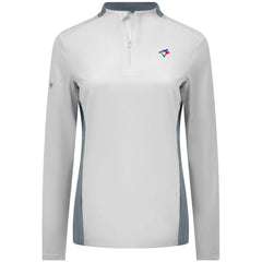 Toronto Blue Jays Levelwear Women's Moxie Insignia Quarter-Zip Pullover - MLB Pullover