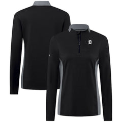 Detroit Tigers Levelwear Women's Moxie Insignia Quarter-Zip Pullover - MLB Pullover