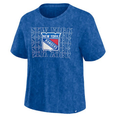 New York Rangers Fanatics Women's Faded Wash T-Shirt - NHL T-shirts