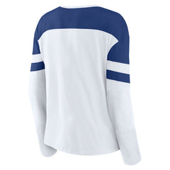 Tampa Bay Lightning Fanatics Women's Frozen Long Sleeve Notch Neck T-Shirt - NHL T-shirts