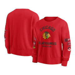 Chicago Blackhawks Fanatics Women's Go Team Pullover Sweatshirt - NHL Sweatshirts