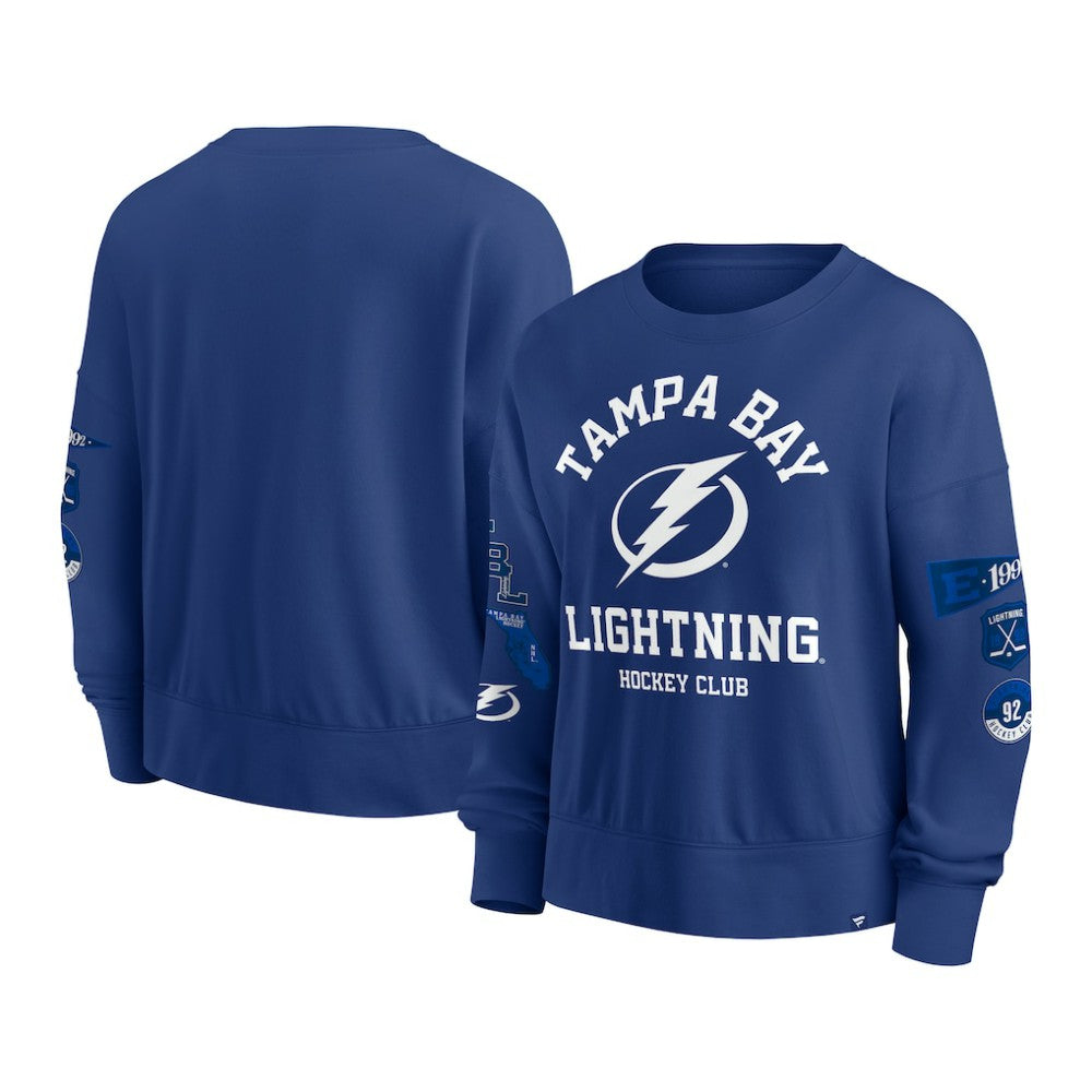 Tampa Bay Lightning Fanatics Women's Go Team Pullover Sweatshirt - NHL Sweatshirts