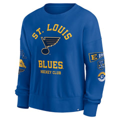 St. Louis Blues Fanatics Women's Go Team Pullover Sweatshirt - NHL Sweatshirts