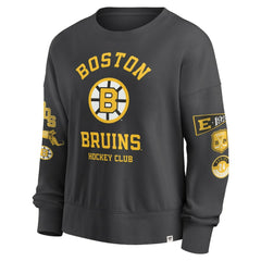 Boston Bruins Fanatics Women's Oversized Vintage Go Team Pullover Sweatshirt - NHL Sweatshirts