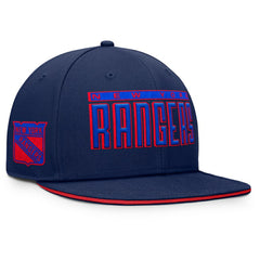 New York Rangers Fanatics Fundamental Gino Stack Snapback Hat - NHL Hats