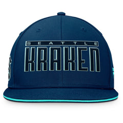 Seattle Kraken Fanatics Fundamental Gino Stack Snapback Hat - NHL Hats