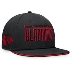 Chicago Blackhawks Fanatics Fundamental Gino Stack Snapback Hat - NHL Hats