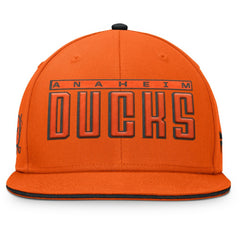 Anaheim Ducks Fanatics Fundamental Gino Stack Snapback Hat - NHL Hats