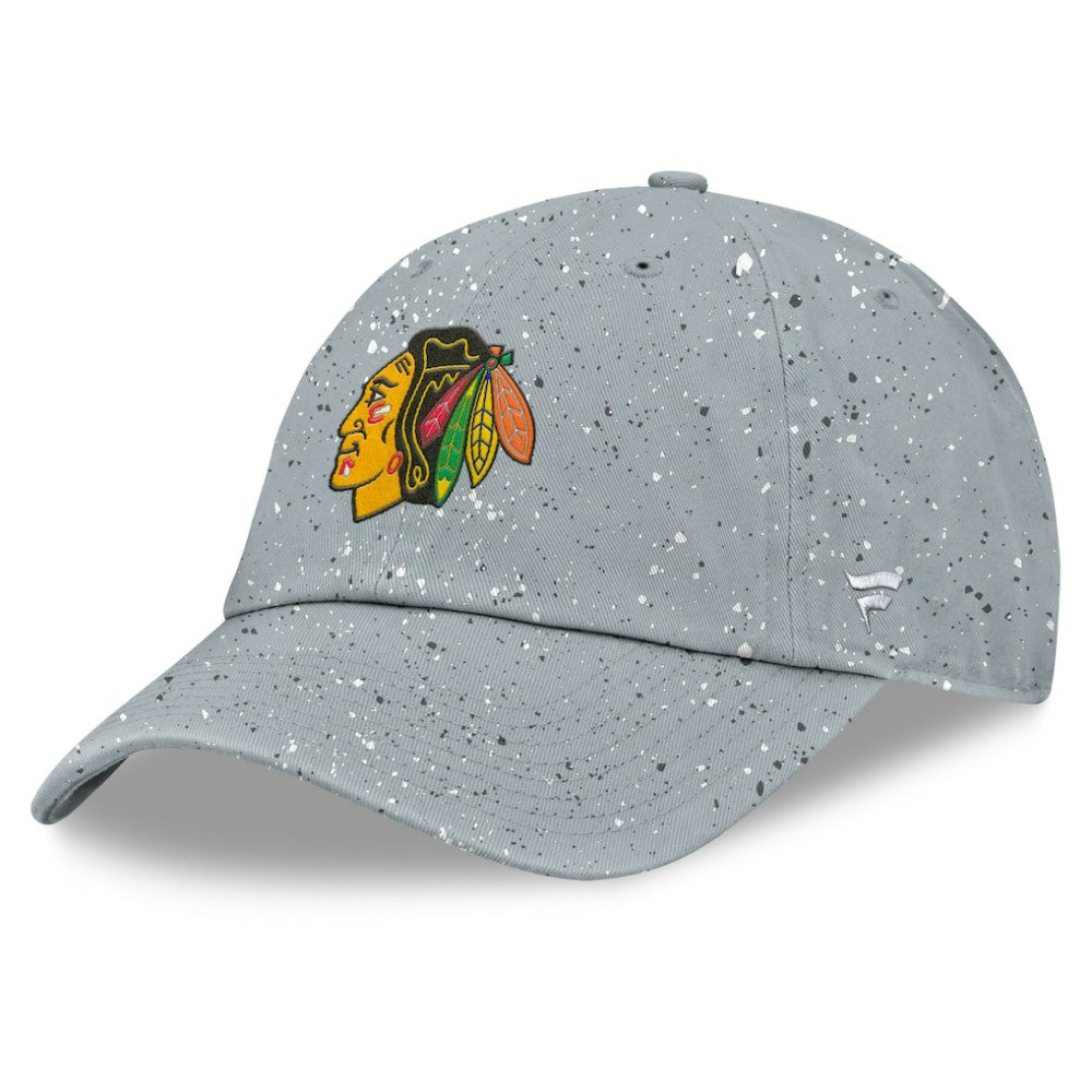 Chicago Blackhawks Fanatics Women's Heritage Snow Day Speckle Adjustable Hat - NHL Hats