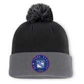 New York Rangers Fanatics Aspyn Cuffed Knit Hat with Pom - NHL Hats