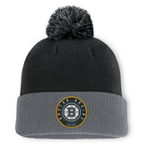 Boston Bruins Fanatics Aspyn Cuffed Knit Hat with Pom - NHL Hats