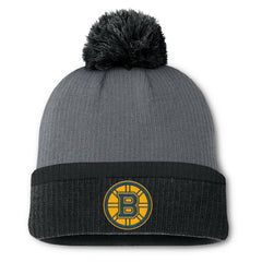 Boston Bruins Fanatics Women's Cuffed Knit Hat with Pom - NHL Hats