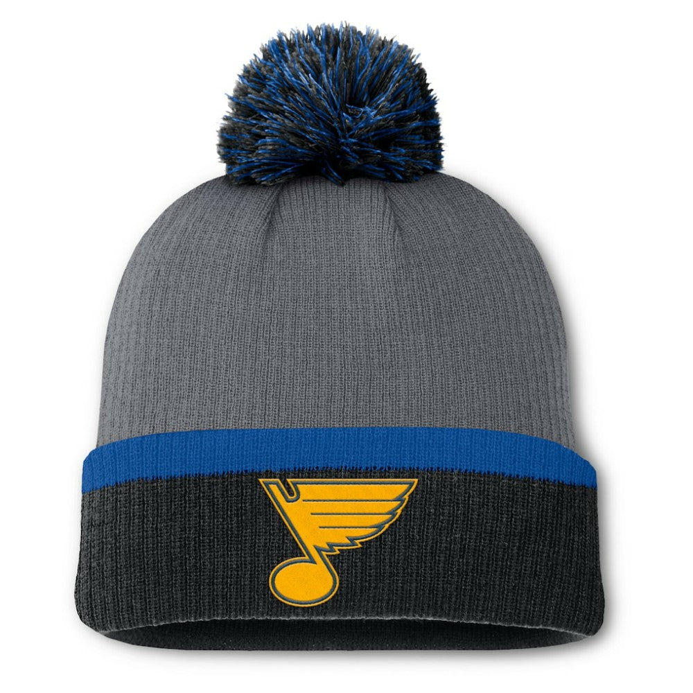 St. Louis Blues Fanatics Women's Cuffed Knit Hat with Pom - NHL Hats