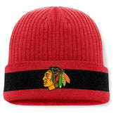 Chicago Blackhawks Fanatics Blueliner Cuffed Knit Hat - NHL Hats