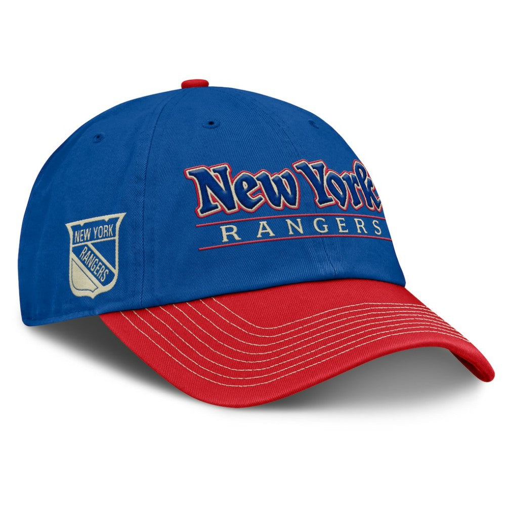 New York Rangers Fanatics Heritage Home Ice Two-Tone Adjustable Hat - NHL Hats