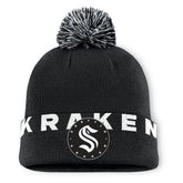 Seattle Kraken Fanatics Fundamental High Stick Cuffed Knit Hat with Pom - NHL Hats