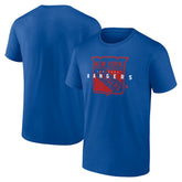 New York Rangers Logo Athletic Coordinate T-Shirt - NHL T-shirts