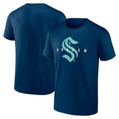 Seattle Kraken Logo Athletic Coordinate T-Shirt - NHL T-shirts