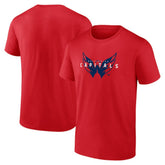 Washington Capitals Logo Athletic Coordinate T-Shirt - NHL T-shirts