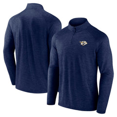 Nashville Predators Logo Athletic Head-to-Head Raglan Quarter-Zip Top - NHL