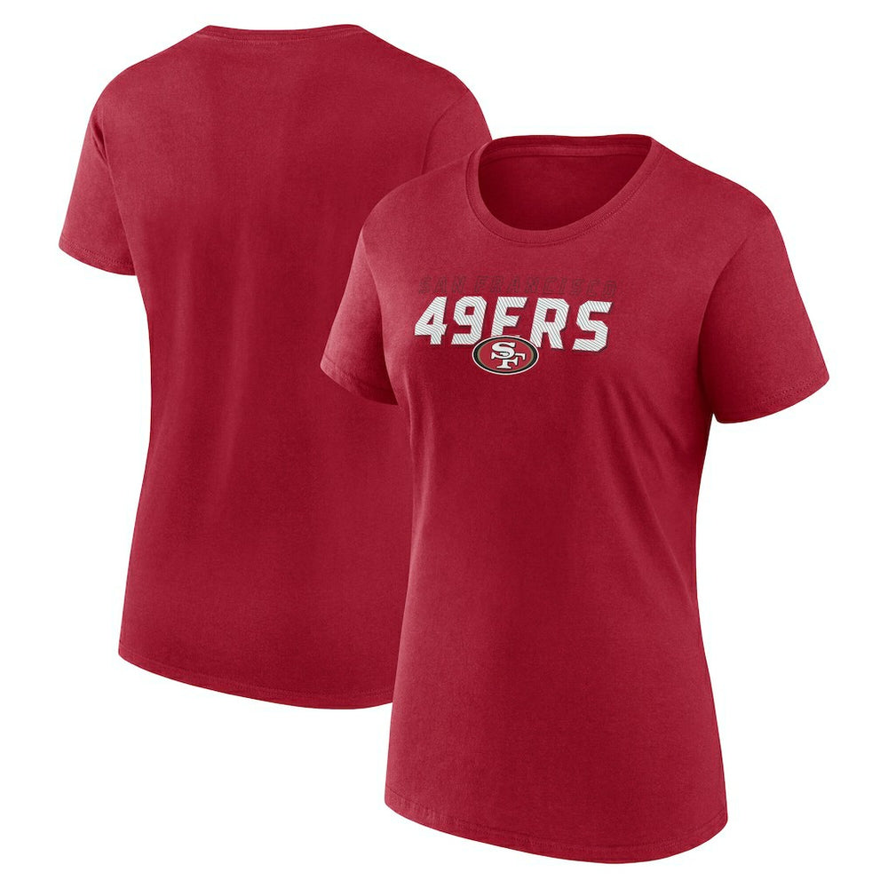 San Francisco 49ers Logo Athletic Women's Lean T-Shirt | NFL Online