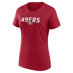 San Francisco 49ers Logo Athletic Women's Lean T-Shirt | NFL Online