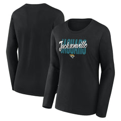 Jacksonville Jaguars Logo Athletic Women's Grip Long Sleeve T-Shirt | NFL Online