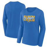 Los Angeles Chargers Logo Athletic Women's Grip Long Sleeve T-Shirt | NFL New