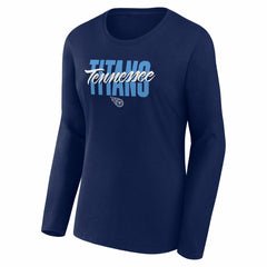 Tennessee Titans Logo Athletic Women's Grip Long Sleeve T-Shirt | NFL Online