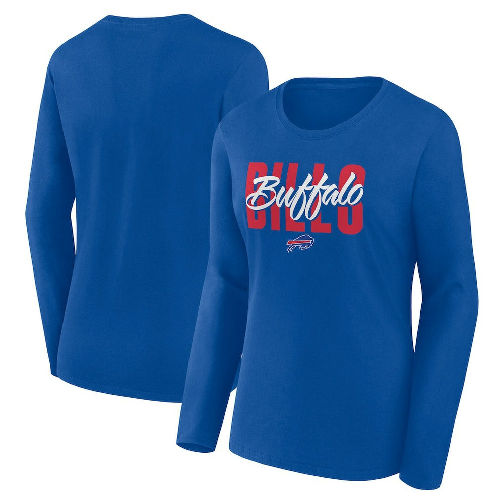 Buffalo Bills Logo Athletic Women's Grip Long Sleeve T-Shirt | NFL Online