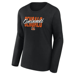 Cincinnati Bengals Logo Athletic Women's Grip Long Sleeve T-Shirt | NFL Near me
