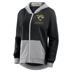 Jacksonville Jaguars Logo Athletic Women's Hit It French Terry Full-Zip Hoodie | NFL Outlet