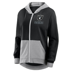 Las Vegas Raiders Logo Athletic Women's Hit It French Terry Full-Zip Hoodie | NFL US