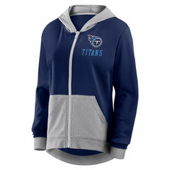 Tennessee Titans Logo Athletic Women's Hit It French Terry Full-Zip Hoodie | NFL Hot