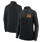 Cincinnati Bengals Logo Athletic Women's Velocity Quarter-Zip Jacket | NFL Outlet