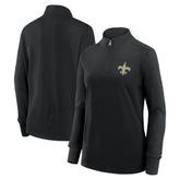 New Orleans Saints Logo Athletic Women's Velocity Quarter-Zip Jacket | NFL Sale