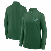 New York Jets Logo Athletic Women's Velocity Quarter-Zip Jacket | NFL Sale