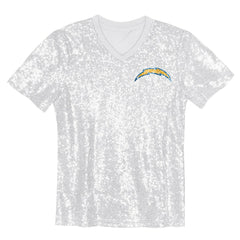 Los Angeles Chargers Justin Herbert Girls Youth Sequin V-Neck Fashion Jersey | NFL New