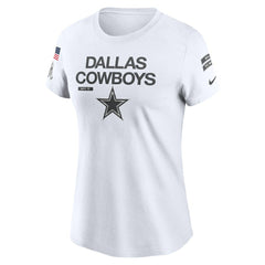 Dallas Cowboys Women's 2024 Salute To Service Legend Performance T-Shirt | NFL New