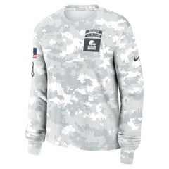 Cleveland Browns Women's 2024 Salute To Service Dri-FIT Long Sleeve T-Shirt | NFL On sale