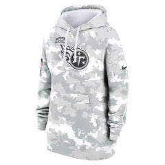 Tennessee Titans Women's 2024 Salute To Service Club Fleece Oversized Pullover Hoodie | NFL Discount